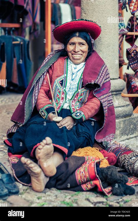 Cusco Peru May 262008 Portrait Of A Sewer Woman Seamstress