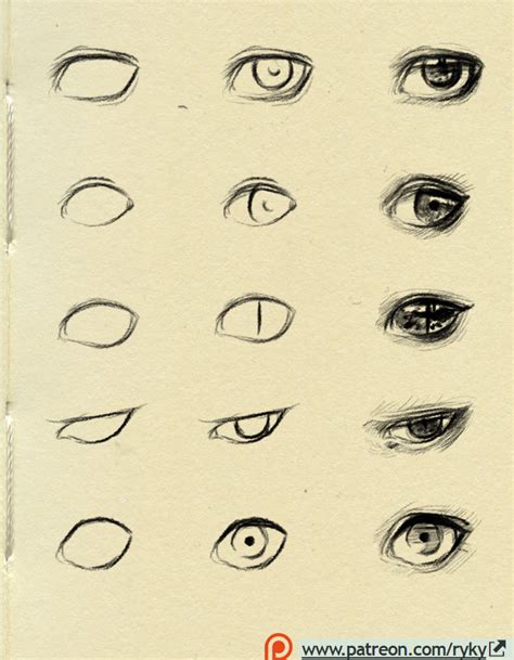 Eyes Reference By Ryky In Realistic Eye Drawing Drawings Art Sketches