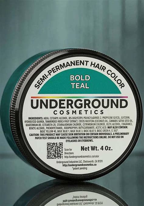 Underground Cosmetics Bold Teal Aura Glow Hair Colour Buy Online