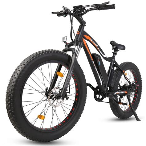 26 Inch Wheel 500w 36v Electric Fat Tire Bicycle E Bike Beach Snow City