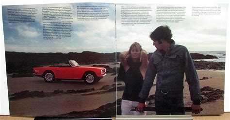 1973 Triumph Tr6 Dealer Sales Brochure British Leyland Us Market Sports Car