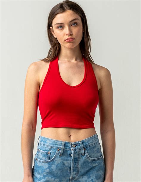 Bozzolo Womens Red Halter Top Red Tillys