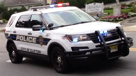 Clifton Police Department Car 167 Responding 8 7 19 Youtube