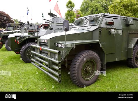 Vintage British Army Military Vehicles On Display County Down Northern