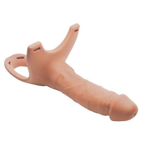 Size Matters Hollow Silicone Dildo Strap On Vanilla Sex Toys At