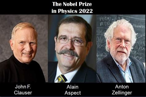 The Nobel Prize In Physics Goes To Alain Aspect John F Clauser And Anton Zeilinger For