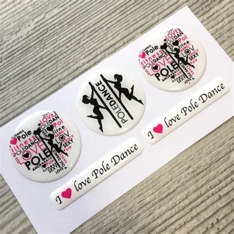 Pole Dance Fit Dancing Stripper Woman Sexy Girl Funny D Domed Sticker