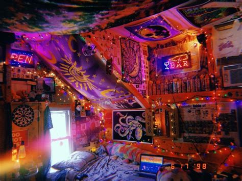 Psychedelic Tapestry Punk Room Trippy Room Retro Room