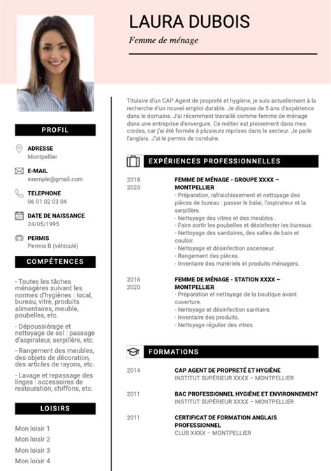 Photo Femme Pour Cv Exemple De Cv Nourrice Exemples Modeles De Cv  My