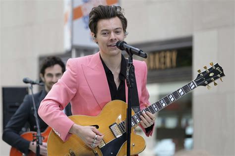 harry styles points his future to the guitar rock of the 1970s the washington post