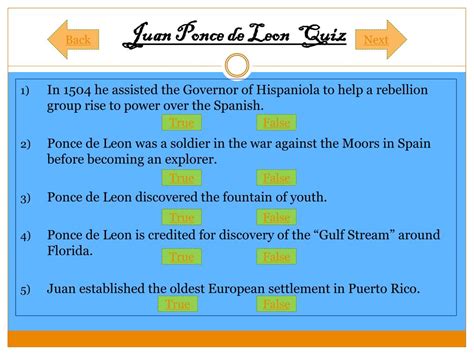 Ppt Juan Ponce De Leon Powerpoint Presentation Free Download Id