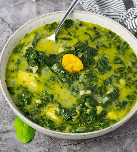 And the best part is it takes less than 20 minutes in the kitchen. Vegan Spinach Soup - Healthier Steps (With images) | Vegan ...