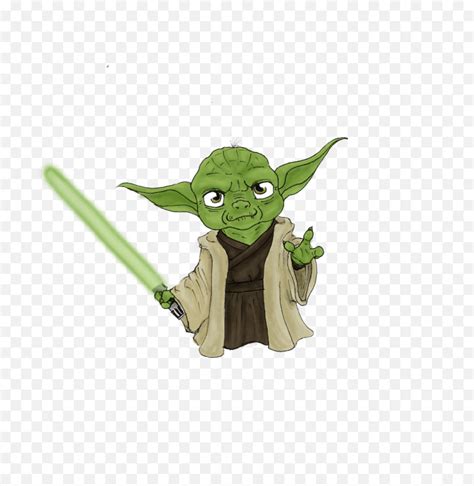 Cute Yoda Clipart Drawing Yoda Emojiyoda Emoticon Free Transparent