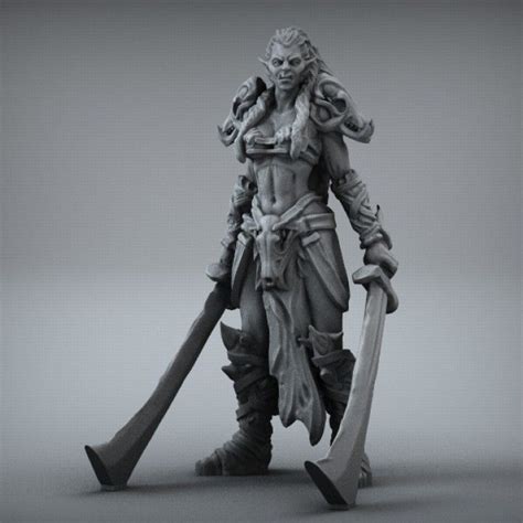 Download Free And Paid 3d Printable Stl Files Female Orc 3d