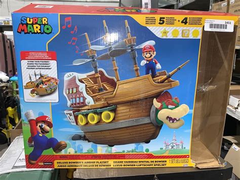 Super Mario Deluxe Bowsers Airship Playset