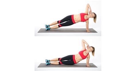 Side Plank With Hip Dips Left Side 100 Rep Ab Workout