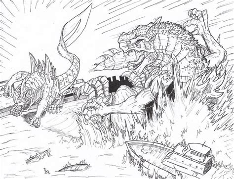 King adora godzilla coloring page. Geckoro vs Godzilla by Deadpoolrus on DeviantArt ...