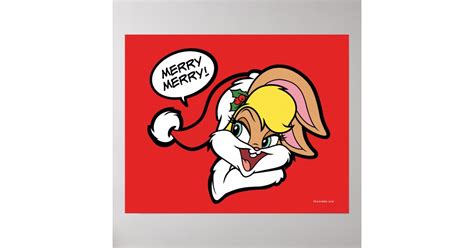 Merry Merry Lola Bunny Poster Zazzle