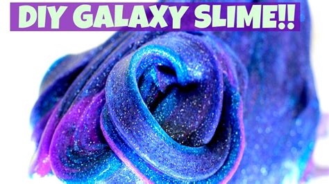Diy Galaxy Slime Simple Galaxy Slime Recipe Asmr Slime