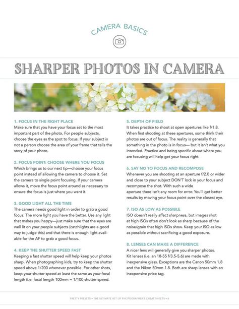 How To Get Sharper Photos In Camera 4 Days To Sharper Photos
