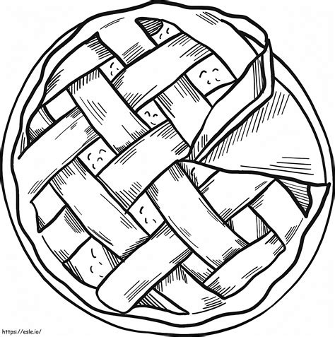 Apple Pie 3 Coloring Page