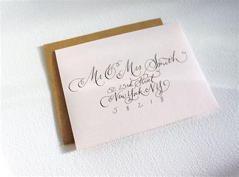 Address Your Wedding Envelopes With Custom Calligraphy Via Etsy