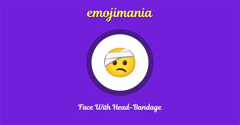 🤕 Face With Head Bandage Emoji Copy And Paste Emojimania