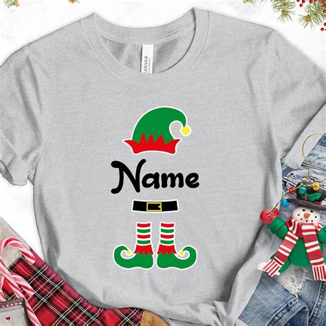 Christmas Elf Colored Edition Personalized Version 1 T Shirt Brooke And Belle