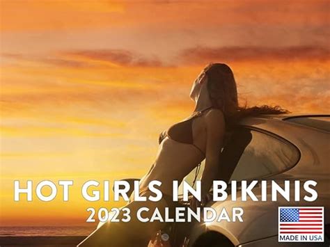 Hot Girl Swimsuit Calendar 2023 Monthly Wall Hanging Calendars Sexy Model Pinup Women Pin Up