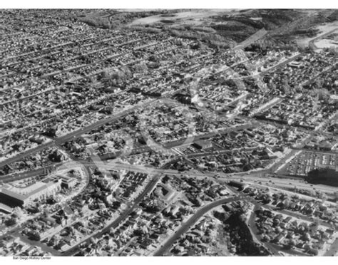 University Heights Aerial 1960 San Diego History Center