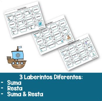 Suma Y Resta De Decimales Laberinto Add Sub Decimals Maze Spanish