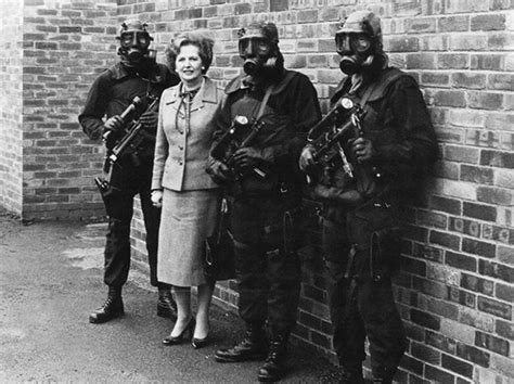 Margaret Thatcher And Sas Operators Photo Taken During Operation Nimrod