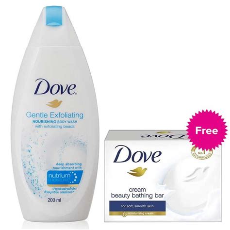 Buy Dove Gentle Exfoliating Body Wash 200 Ml Dove Cream Beauty Bar