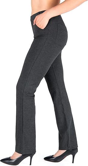 Amazon Com Yogipace Belt Loops Women S Petite Regular Tall Straight Leg Yoga Dress Pants