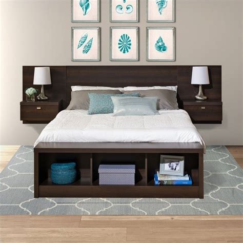 Liven it up with a colorful duvet and throw pillows, hang a decorative mesh canopy on top to add. Kingfisher Lane King Platform Storage Bed with Floating ...
