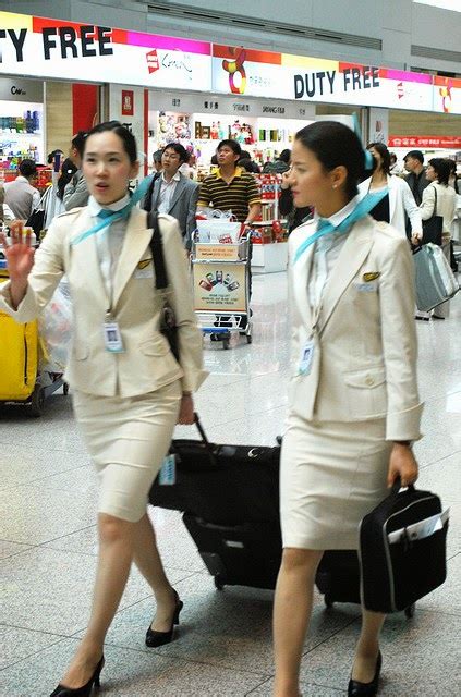 Beautiful Korean Air Flight Attendants World Stewardess Crews