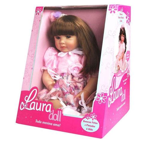 Boneca Laura Doll Violet Morena Reborn Shiny Toys Games And Toys