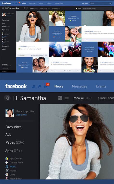 6 Must See Facebook Redesign Concepts Designbeep