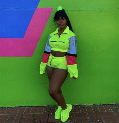 Shakyrakakes Neon Outfits Neon Fashion Tracksuit Women