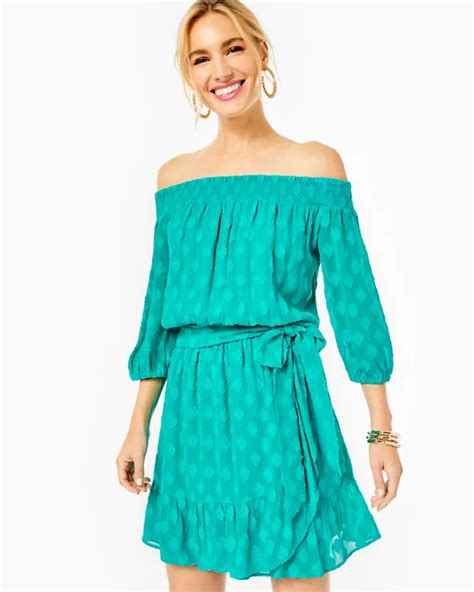 Rochelle Off The Shoulder Romper Lilly Pulitzer