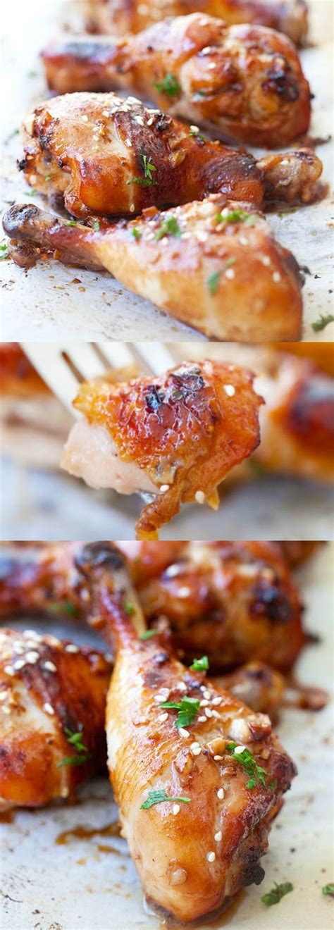 In a large, nonporous bowl, combine the garlic and the soy sauce. Asian ginger garlic baked chicken marinated with ginger ...