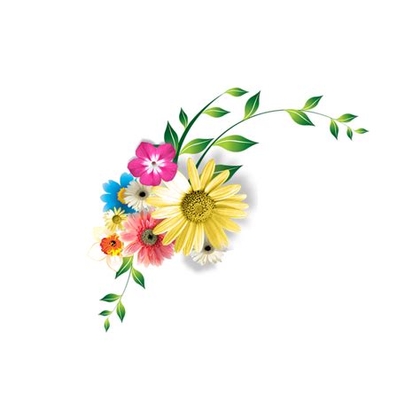 60s Flowers Png