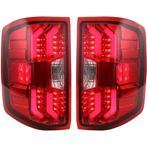 Tail Light For 2014 2016 Chevrolet Silverado 1500 Set Of 2 Left And