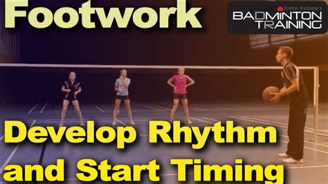 Badminton Training Übung Für Timing Start Im Badminton Rhythm