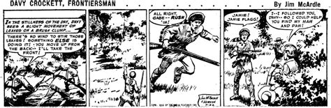 Davy Crockett Frontiersman Comic Strip Week 5 1955 Laptrinhx News