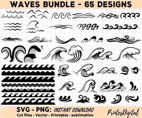 Printable Ocean Wave Template