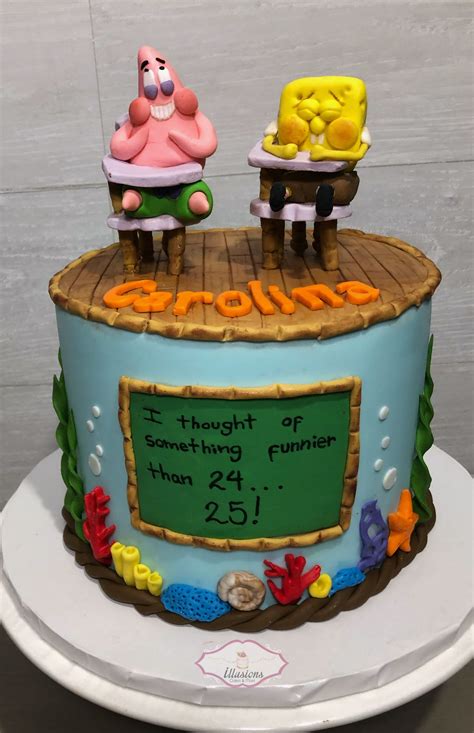 Spongebob 25th Birthday Cake Topper Handlingyourself