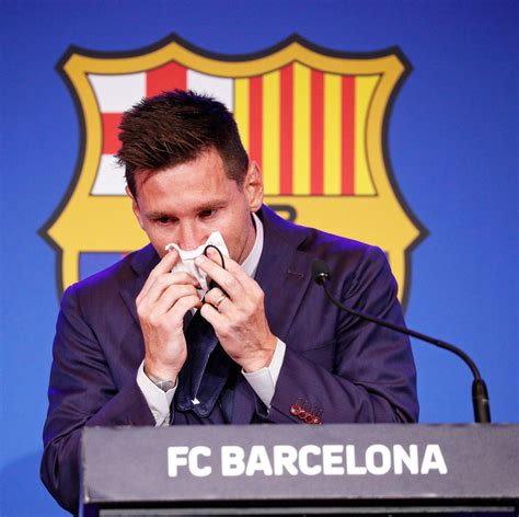 Tearful Messi Says His Goodbyes To Barcelona In Emotional Press