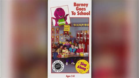Barney Goes To School 1990 1993 Vhs Youtube