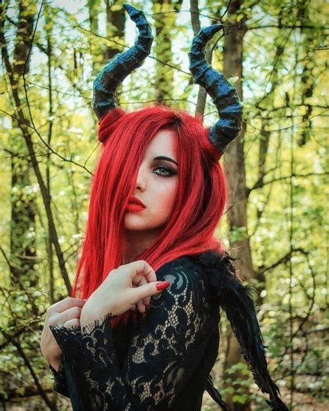 Pin By Baby Girl On Goticas Cosplay Horns Gothic Girls Beautiful